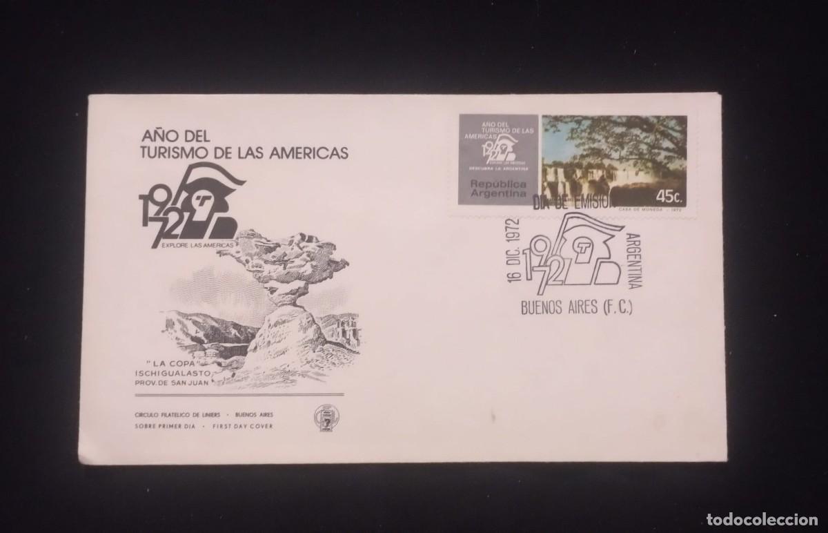 Libros de segunda mano: TS) 1972 ARGENTINA, FDC,WITH THE YEAR OF TOURISM IN THE AMERICAS,CIRCULATE COVER,XF.