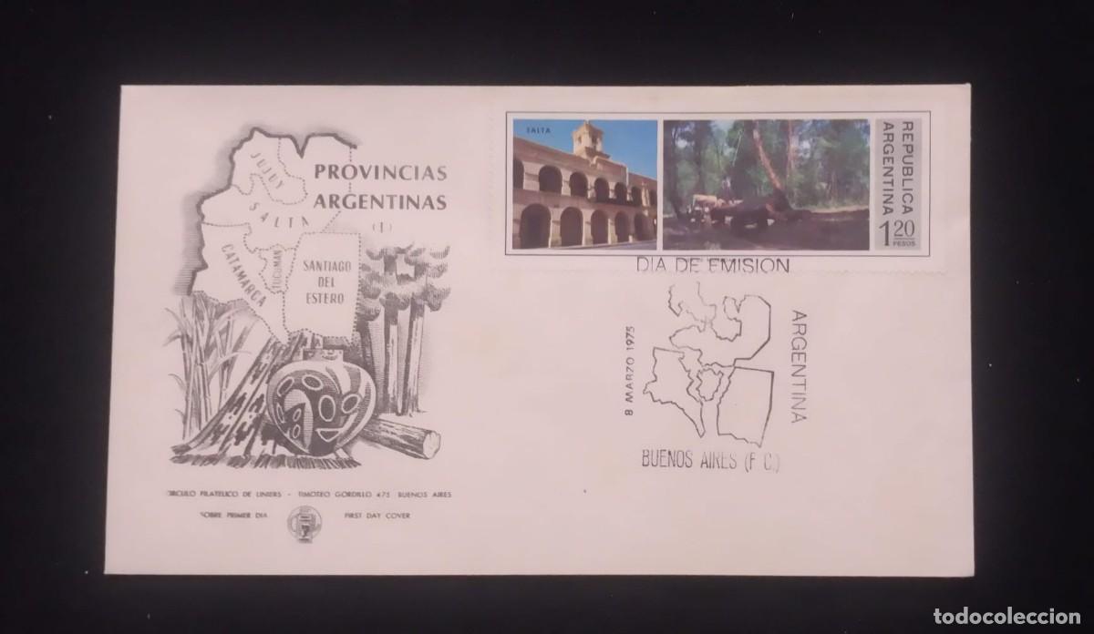 Libros de segunda mano: TS) 1975 ARGENTINA, FDC,WITH THE CABILDO AND FORESTRY OPERATIONS IN SALTA STAMP,XF.