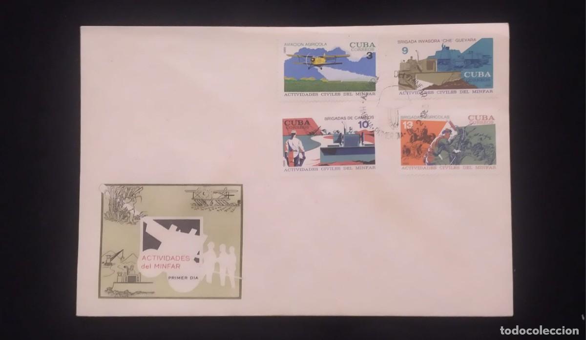 Libros de segunda mano: TS) 1968 CUBA, FDC,WITH THE CIVIL ACTIVITIES OF THE ARMED FORCES STAMPS,XF.
