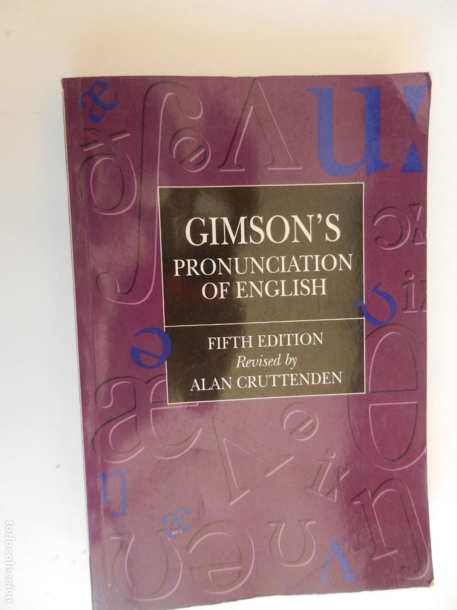 Libros de segunda mano: GIMSON'S PRONUNCIATION OF ENGLISH 5TH EDITION- ALAN - Cruttenden, 1994