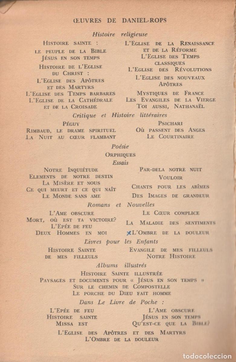 Libros de segunda mano: Mort, o&ugrave; est ta victoire?, Daniel-Rops - Foto 2