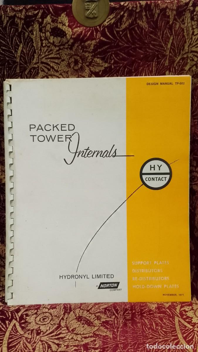 Libros de segunda mano: Packed Tower Internals 1971 Design Manual TP-502