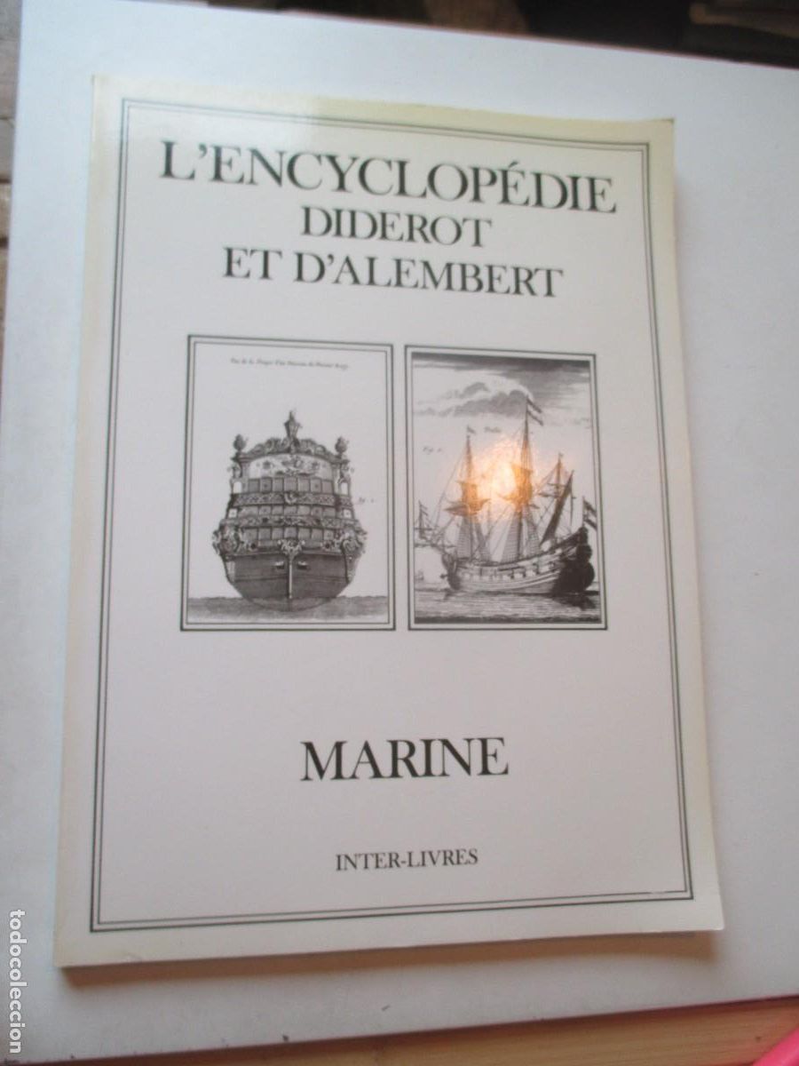 Libros de segunda mano: L&acute;ENCYCLOP&Eacute;DIE DIDEROT ET D&acute;ALEMBERT Marine (franc&eacute;s) W41936