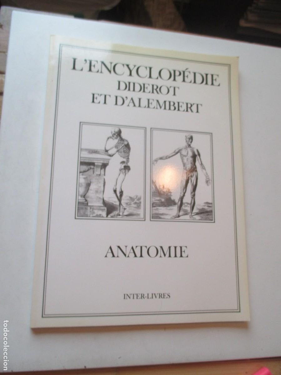 Libros de segunda mano: L&acute;ENCYCLOP&Eacute;DIE DIDEROT ET D&acute;ALEMBERT Anatomie (franc&eacute;s) W41937