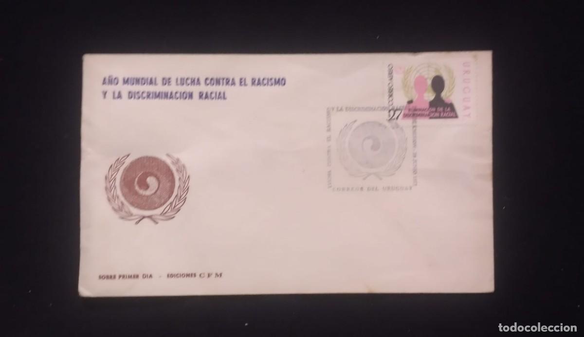 Libros de segunda mano: TS) 1971 URUGUAY, FDC, AIRMAIL,YEAR OF THE STRUGGLE AGAINST RACIAL DISCRIMINATION,VF.