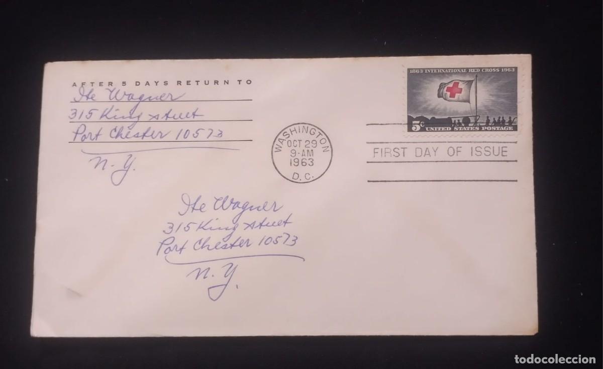 Libros de segunda mano: TS) 1963 UNITED STATES, FDC,CENTENARY OF THE INTERNATIONAL RED CROSS,CIRCULATE COVER,XF.