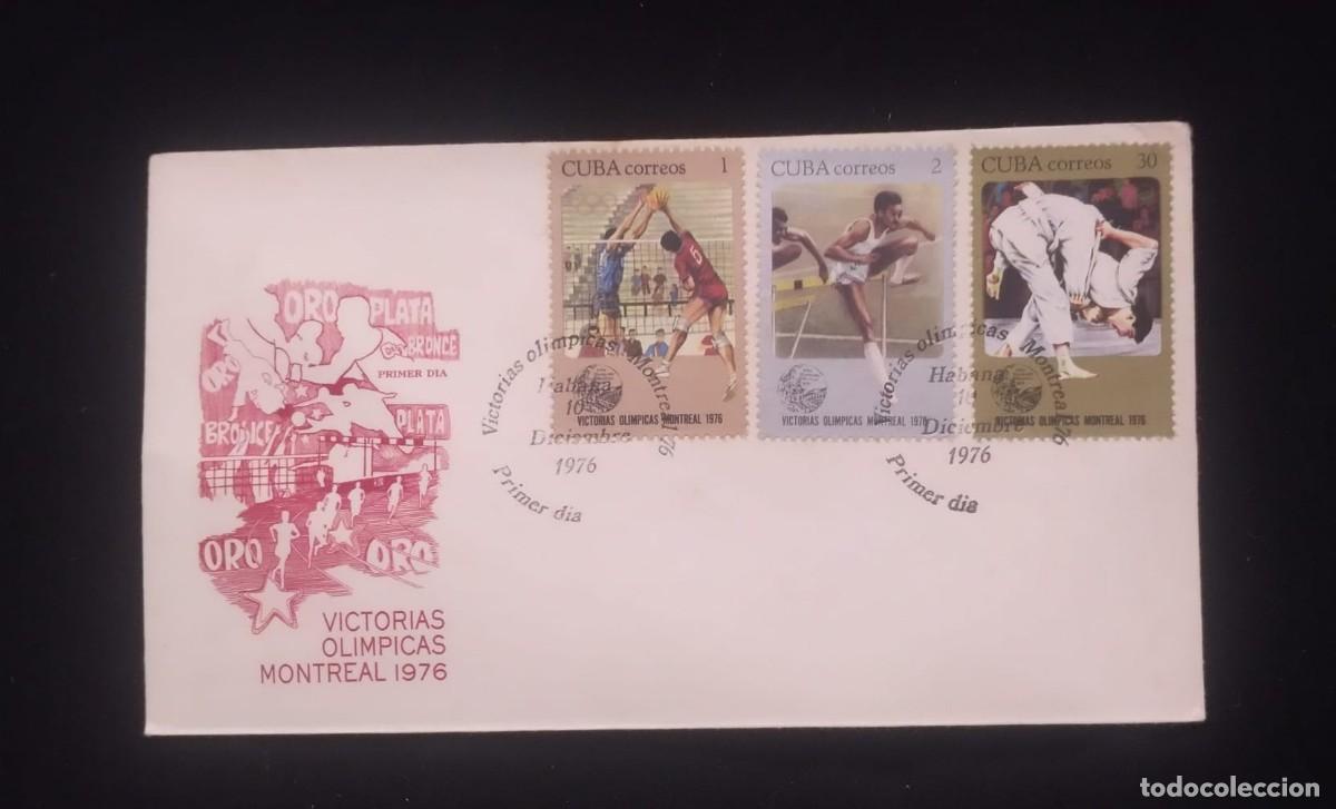 Libros de segunda mano: TS) 1976 CUBA, FDC,WITH THE OLYMPIC VICTORIES IN MONTREAL STAMPS,VF.