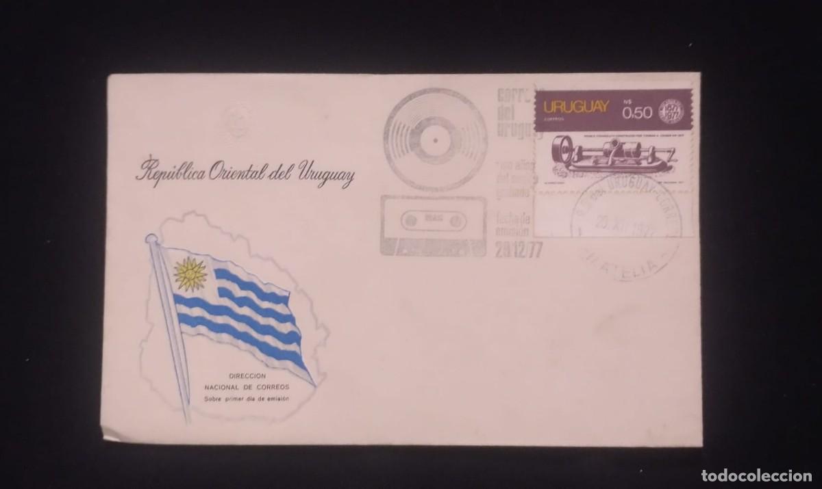 Libros de segunda mano: TS) 1977 URUGUAY, FDC,WITH THE CENTENARY OF THE PHONOGRAPH,VF.