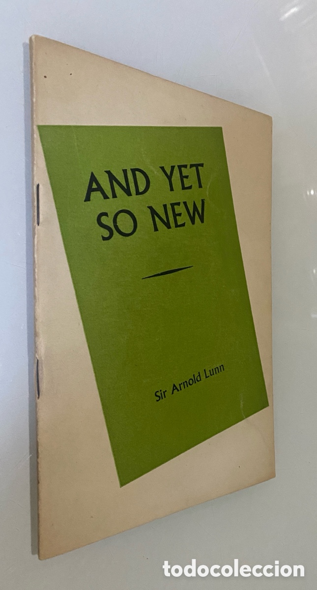 Libros de segunda mano: And Yet so New (This edition reproduces, in facs&iacute;mile, chapter VIII of the book. Texto en ingl&eacute;s y e
