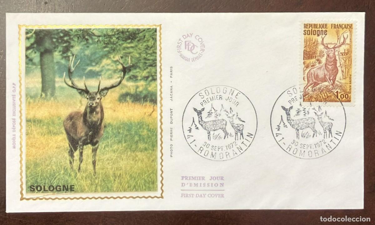 Libros de segunda mano: TS) 1972 FRANCE, FDC,WILDLIFE AND NATURE IN THE SOLOGNE REGION,VF.