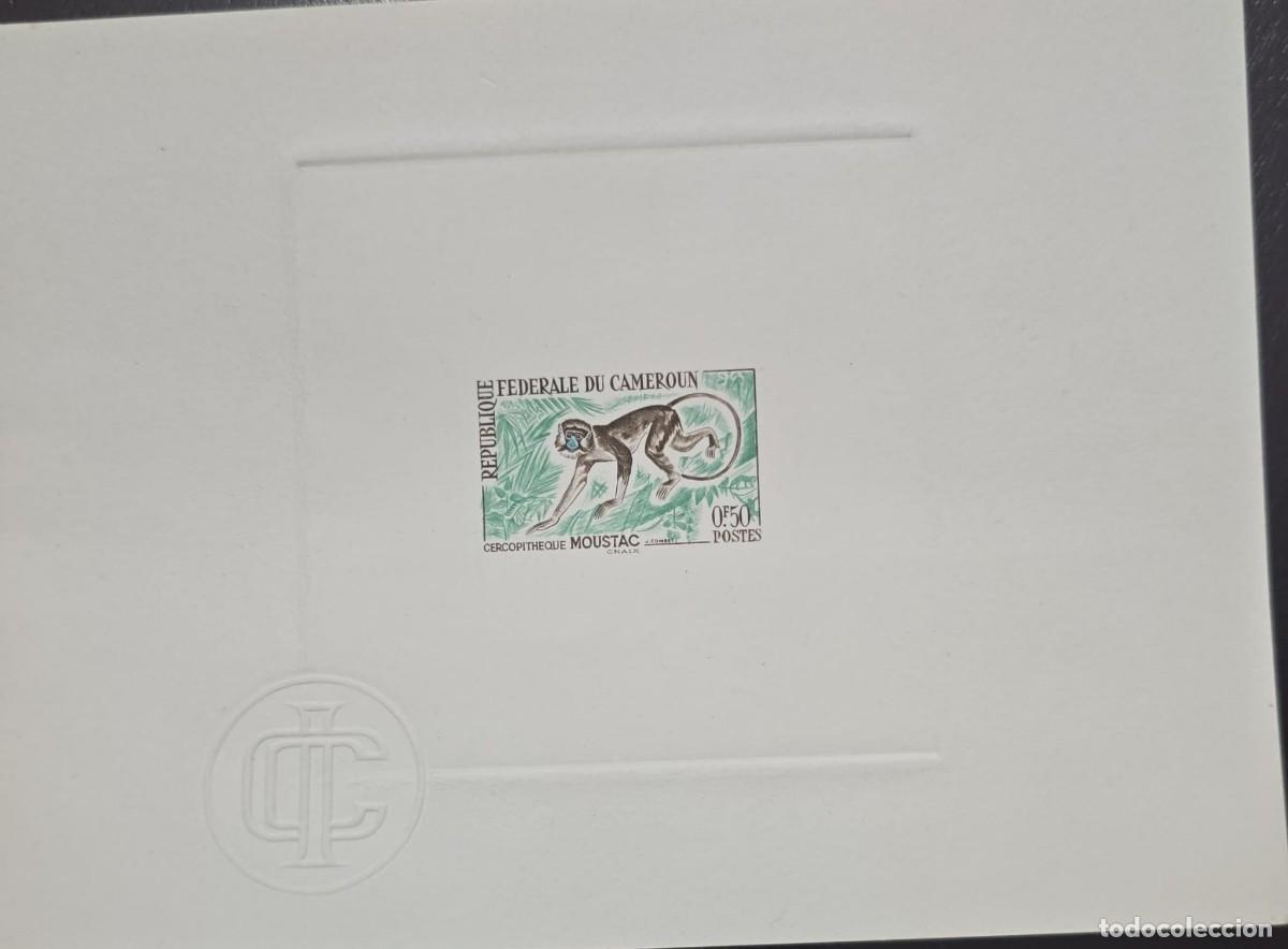 Libros de segunda mano: MI) 1964 CAMEROON, PROOF, FAUNA. THE STAMP IS PRINTED DIRECTLY IN THE CENTER OF A THICK WHITE CARD F