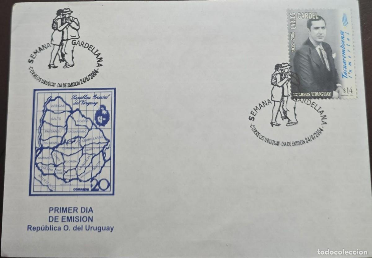Libros de segunda mano: TS) 2004 URUGUAY, FDC,THE GARDEL WEEK IN HONOR OF CARLOS GARDEL.
