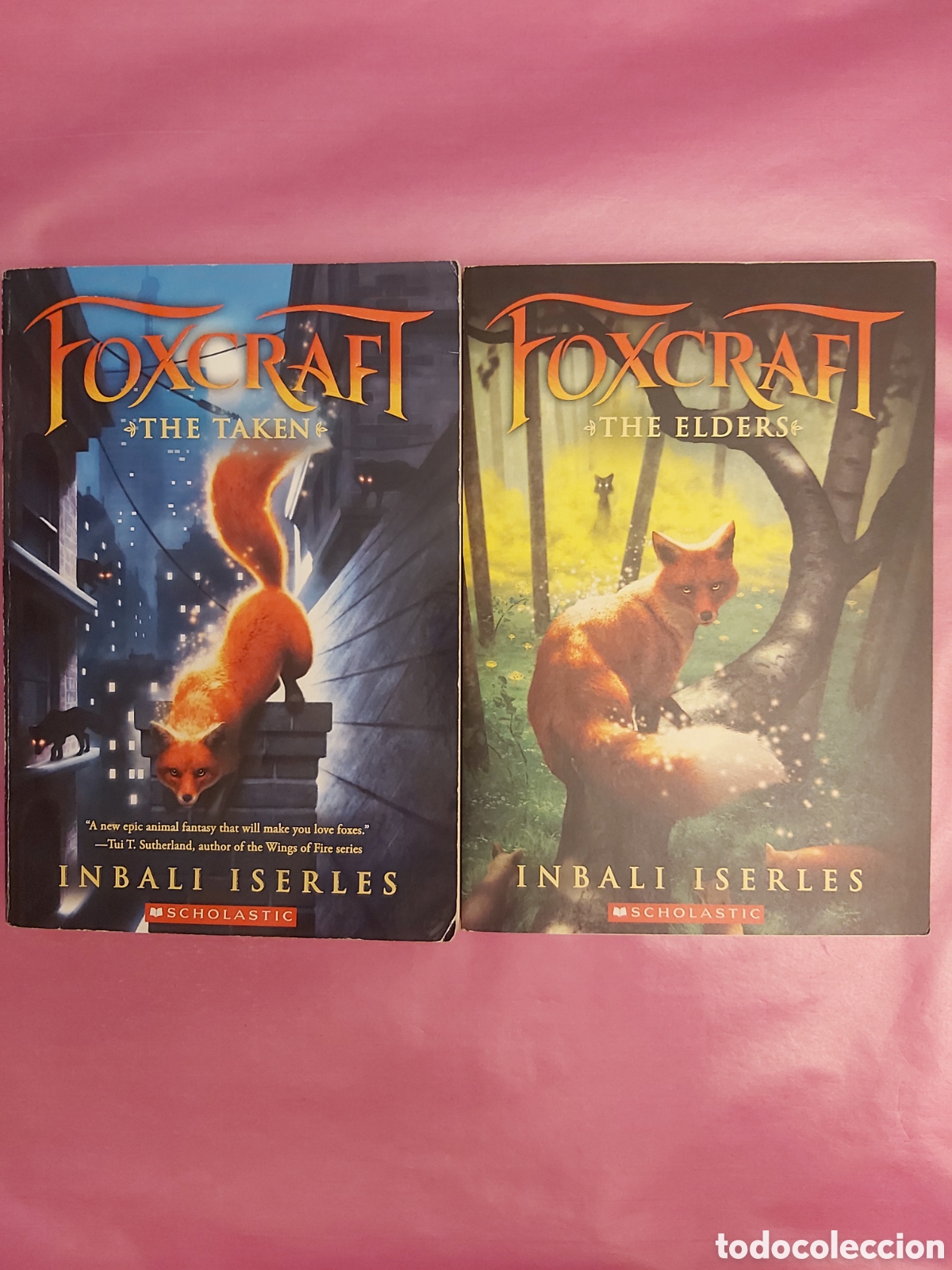 Libros de segunda mano: FOXCRAFT THE TAKEN 1 THE ELDERS 2 INBALI ISERLES SCHOLASTIC INGL&Eacute;S