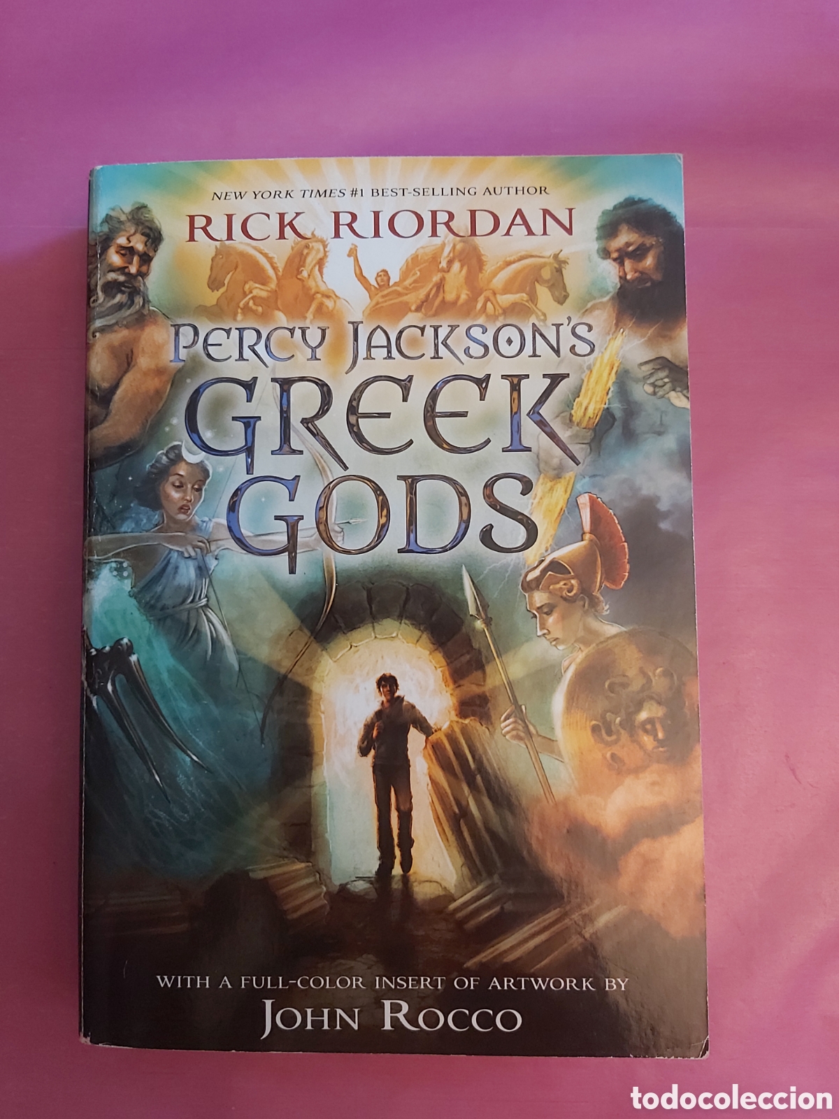 Libros de segunda mano: PERCY JACKSONS GREEK GODS RICK RIORDAN JOHN ROCCO SCHOLASTIC 2016