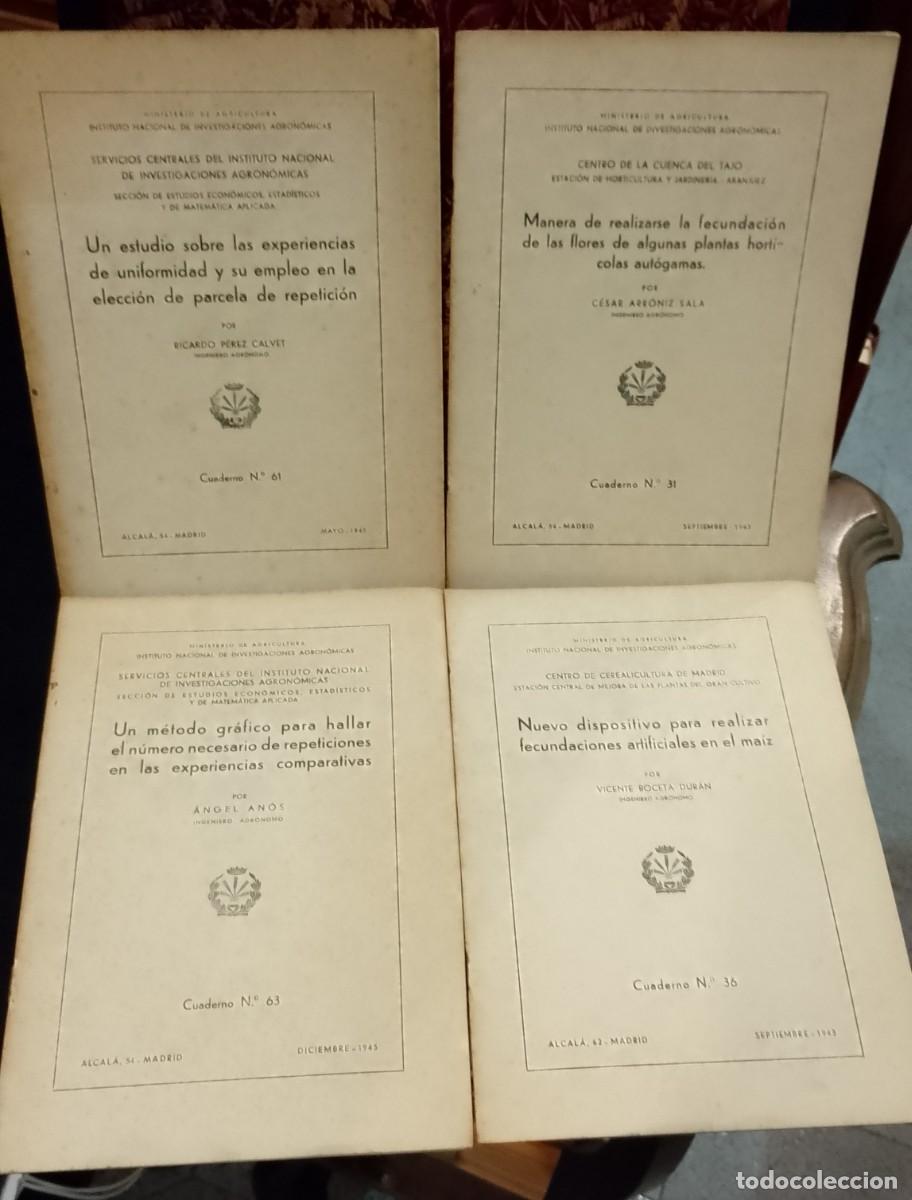 Libros de segunda mano: Minist&eacute;rio de Agricultura 4 Publica&ccedil;&otilde;es 1943/45