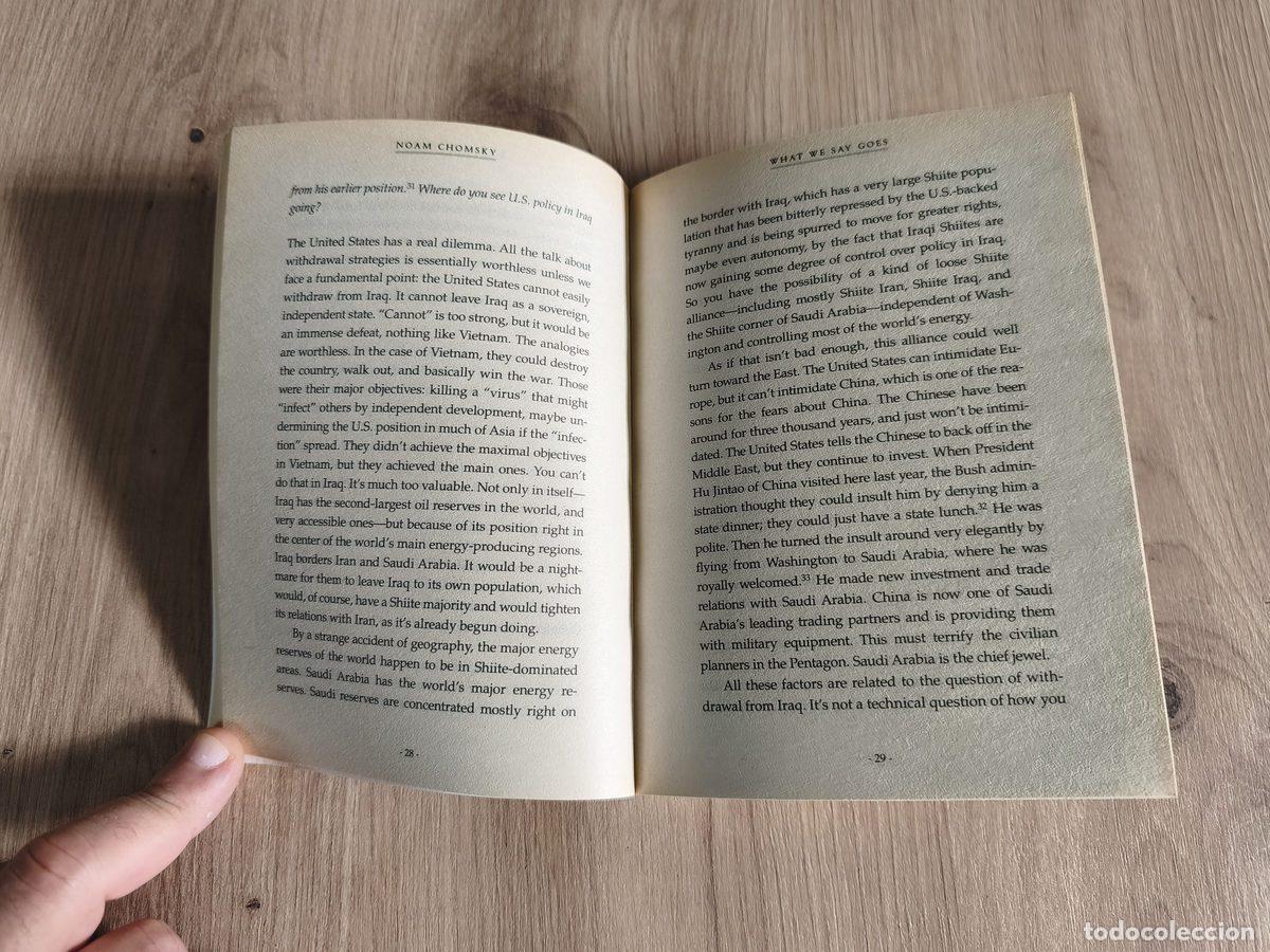 Libros de segunda mano: What we say goes Noam Chomsky - Foto 5