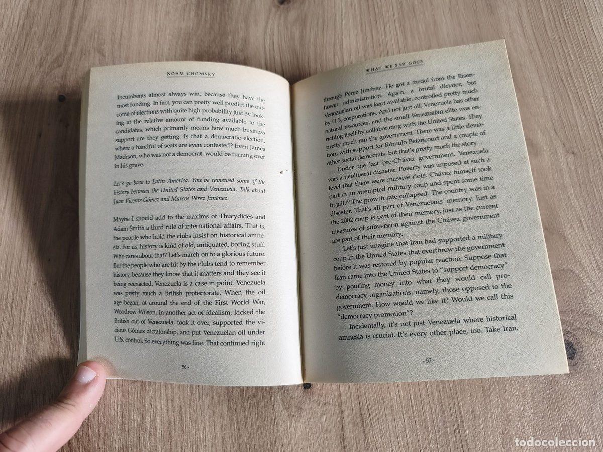 Libros de segunda mano: What we say goes Noam Chomsky - Foto 6