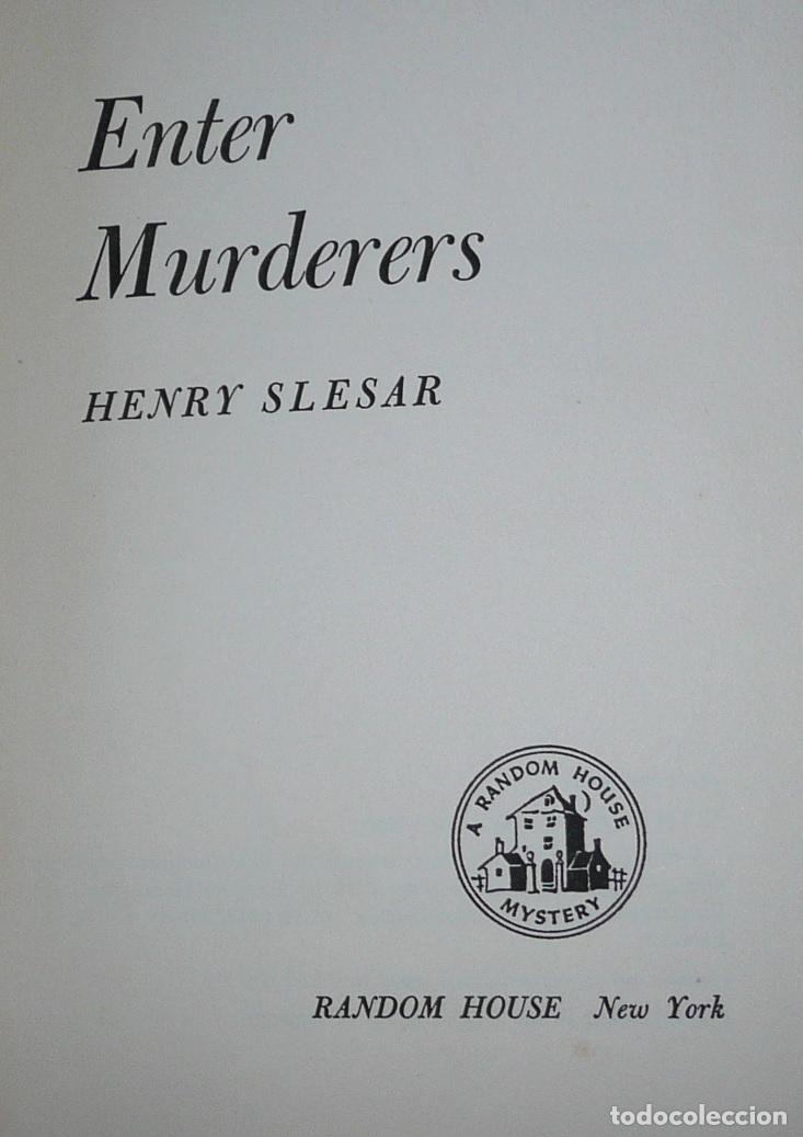 Libros de segunda mano: Enter murderers - Henry Slesar (Random House, 1960) - Foto 3