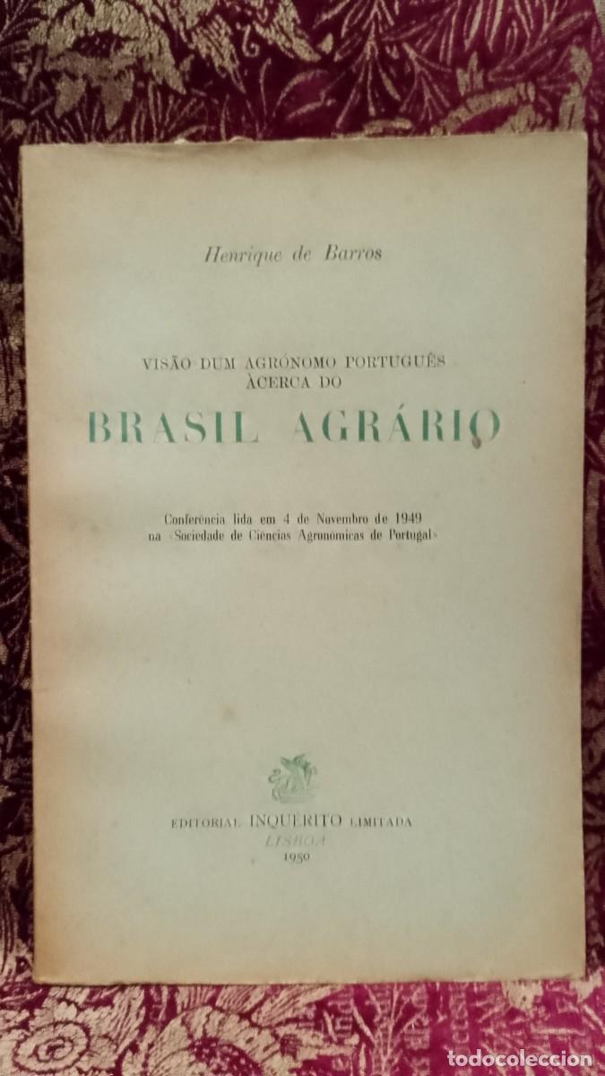 Libros de segunda mano: Brasil Agr&aacute;rio 1950 Henrique de Barros