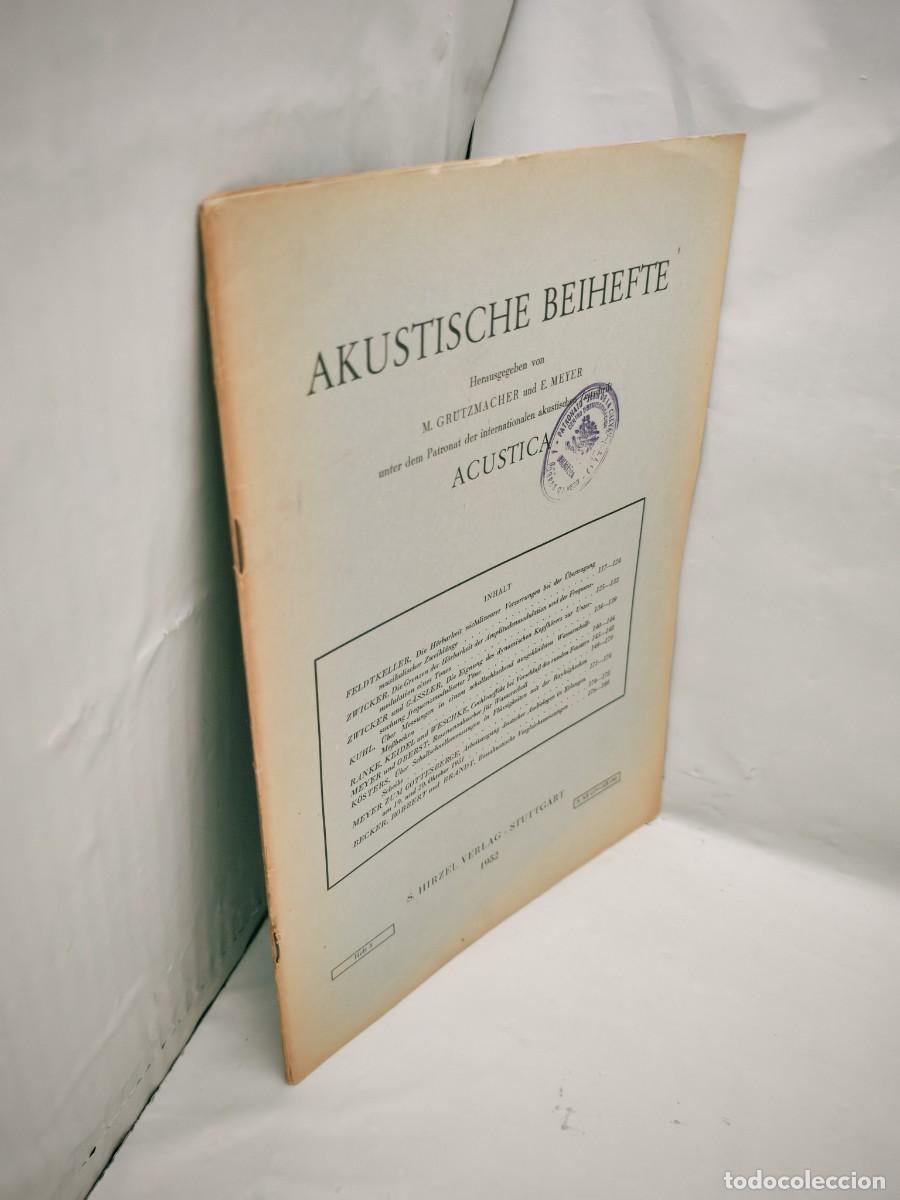 Libri di seconda mano: ACUSTICA: Akustische Beihefte, Heft 3, 1952
