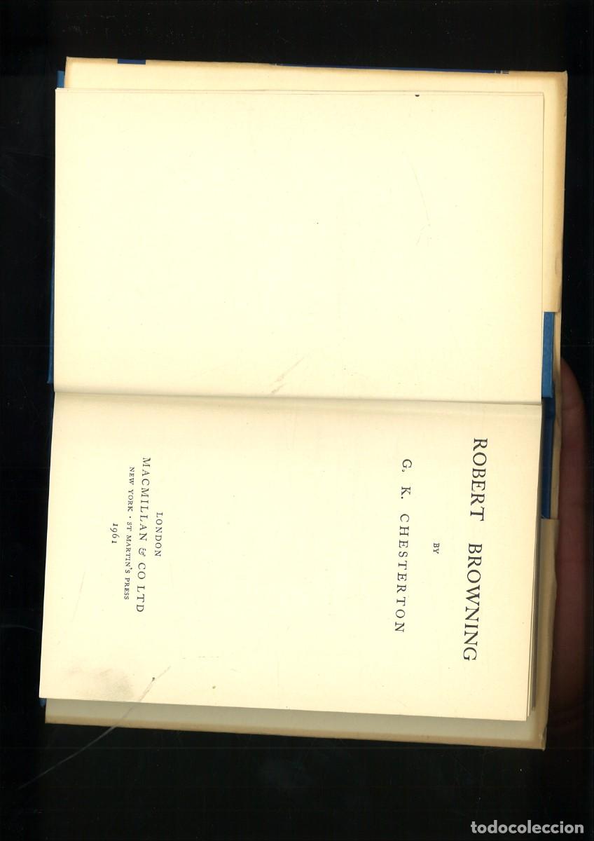 Libros de segunda mano: ROBERT BROWNING. G. K. Chesterton - Foto 2