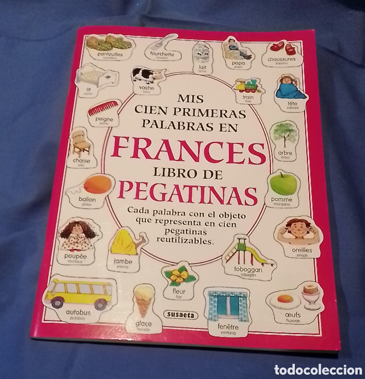 Libros de segunda mano: Libro Mis cien primeras palabras en frances con pegatinas