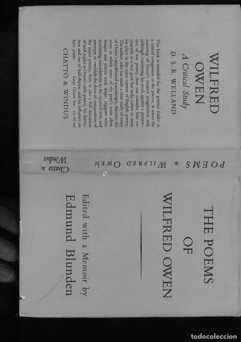 Libros de segunda mano: THE POEMS OF WILFRED OWEN. Edited by Edmund Blunden