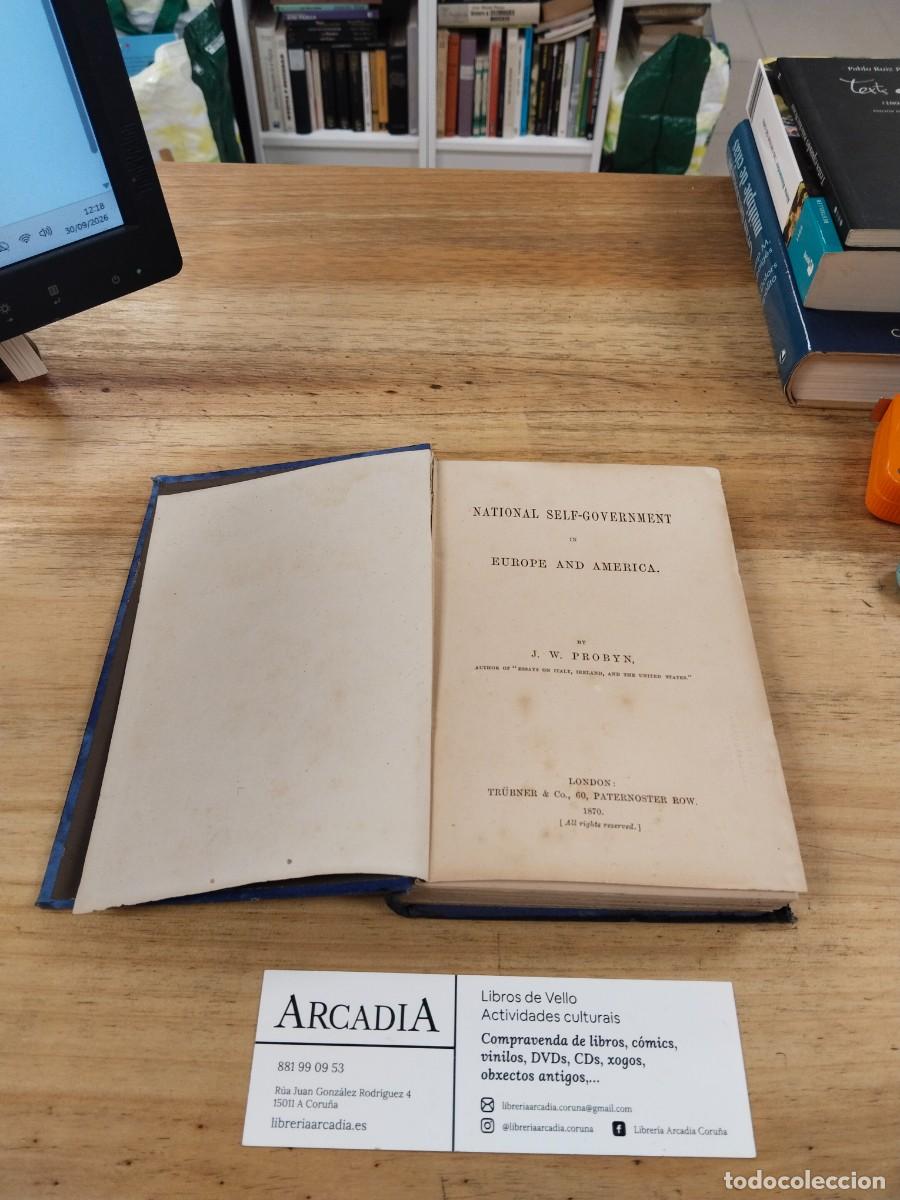 Libros de segunda mano: National Self-Government in Europe and America - J.W. Probyn 1870