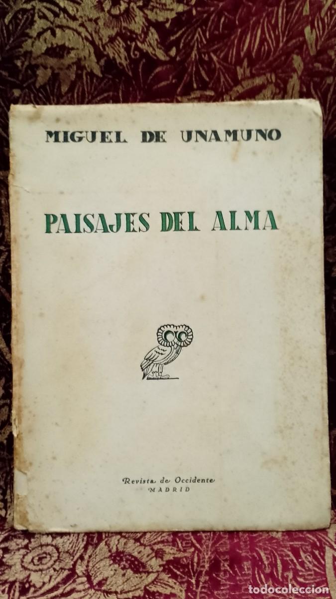 Libros de segunda mano: Paisajes del Alma - Miguel de Unamuno