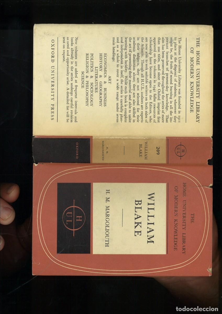 Libros de segunda mano: WILLIAM BLAKE. H. M. Margoliouth