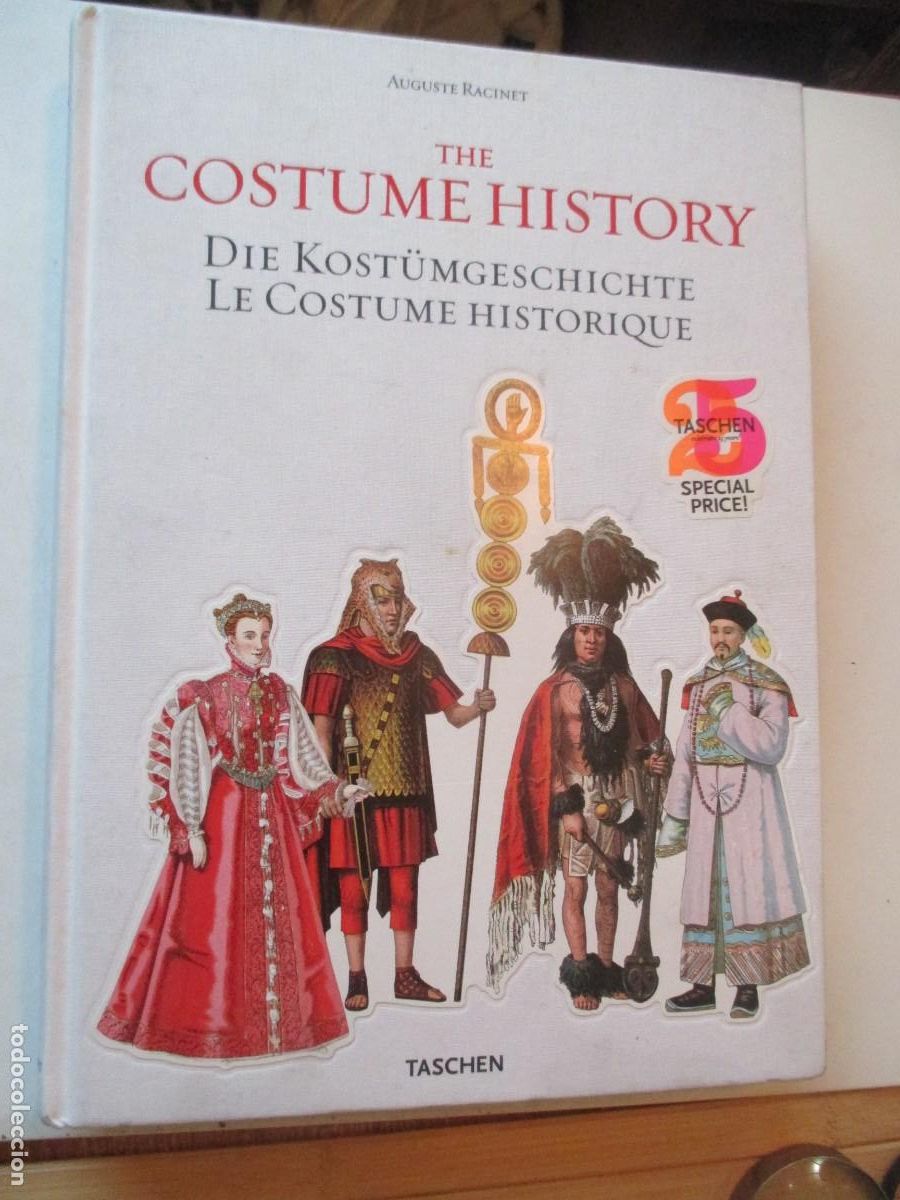 Libros de segunda mano: AUGUST RACINET The costume history (ingl&eacute;s, alem&aacute;n franc&eacute;s) W42257