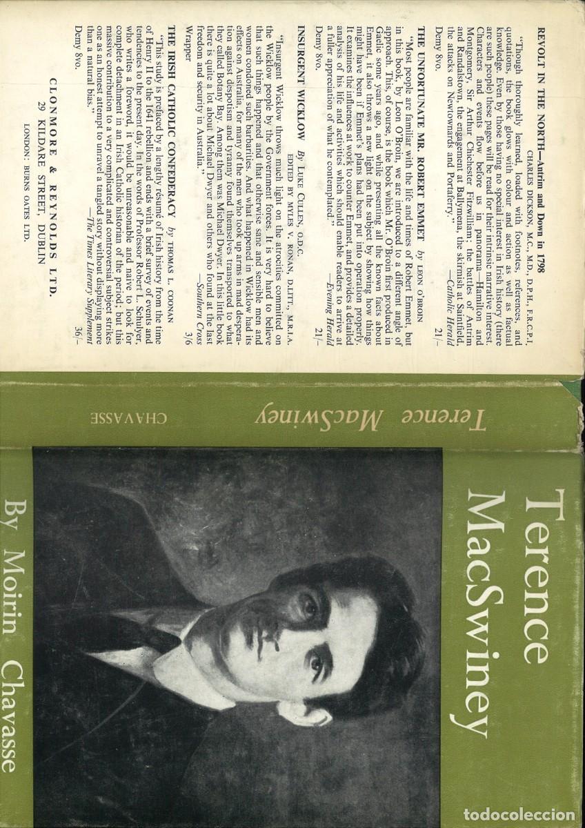 Libros de segunda mano: TERENCE MACSWINEY. Moirin Chavasse