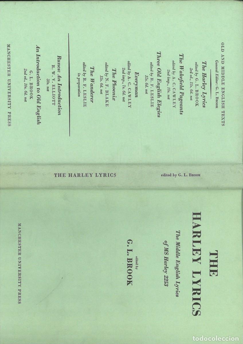 Libros de segunda mano: THE HARLEY LIRICS. G. L. Brook