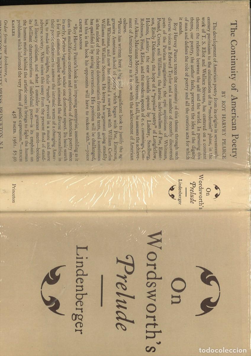 Livros em segunda m&atilde;o: ON WORDSWORTH'S PRELUDE. Herbert Linderberger