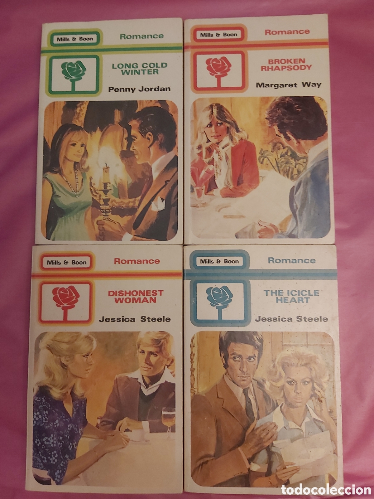Libros de segunda mano: 4 NOVELAS MILLS BOON ROMANCE 1982 INGLES