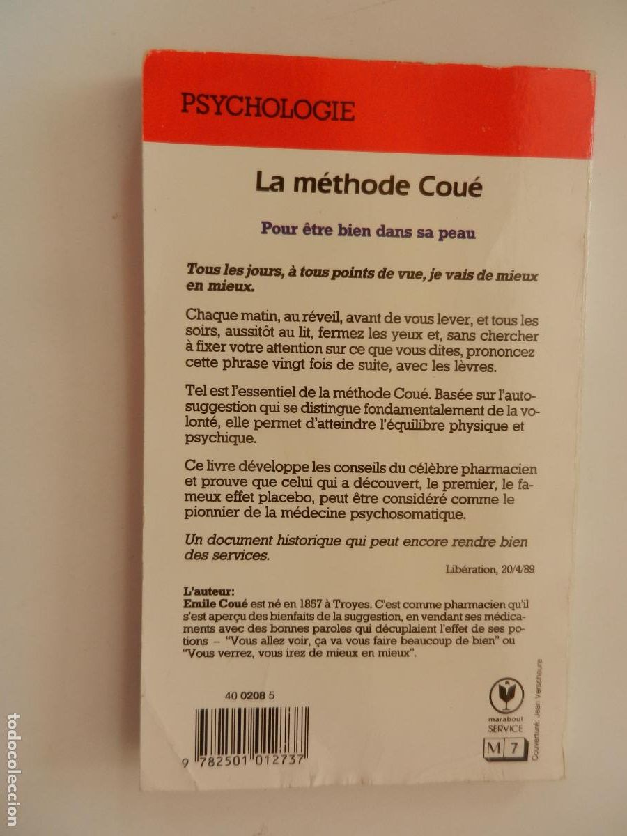 Libros de segunda mano: LA M&Eacute;THODE COU&Eacute; - EMILE COU&Eacute; - MARABOUT 1989 - EN FRANC&Eacute;S - Foto 4