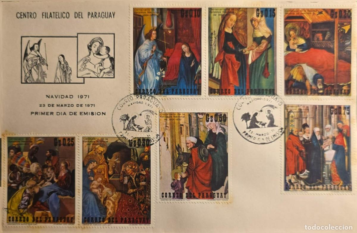 Libros de segunda mano: TS) 1973 PARAGUAY, FDC,CHRISTMAS THEMED SERIES AND RELIGIOUS PAINTINGS,XF.