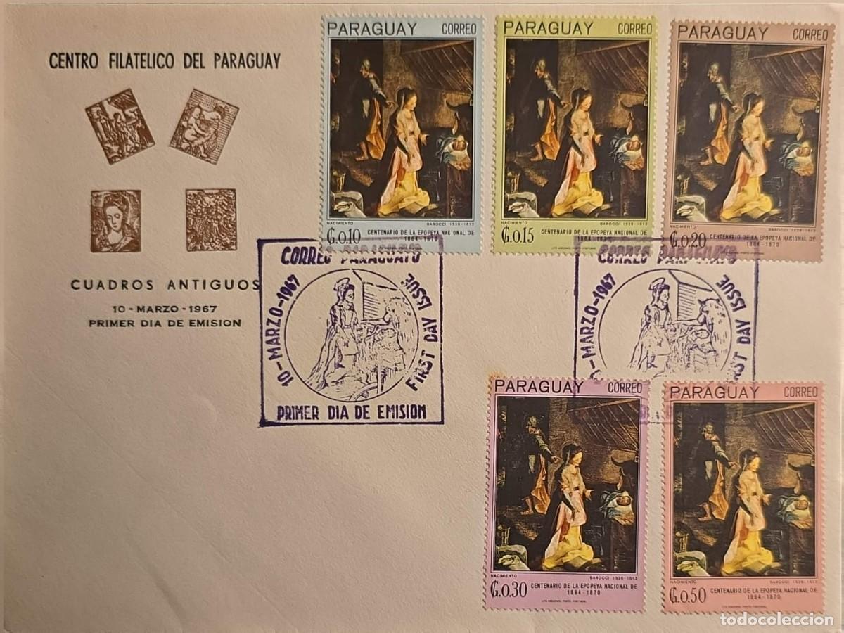 Libros de segunda mano: TS) 1967 PARAGUAY, FDC,FEATURING ANTIQUE PAINTINGS AND RELIGIOUS WORKS FROM THE 16TH CENTURY BY THE