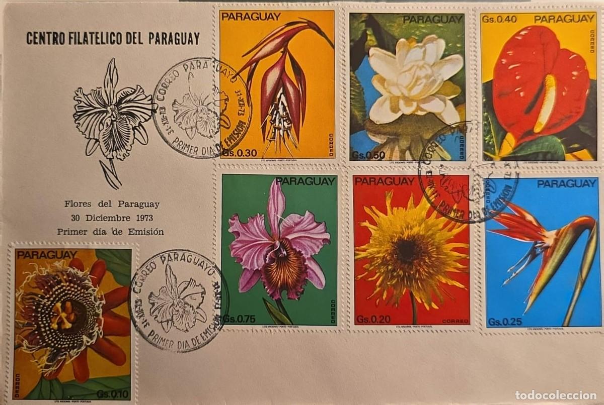 Libros de segunda mano: TS) 1973 PARAGUAY, FDC,WITH THE TROPICAL FLOWERS STAMPS,XF.
