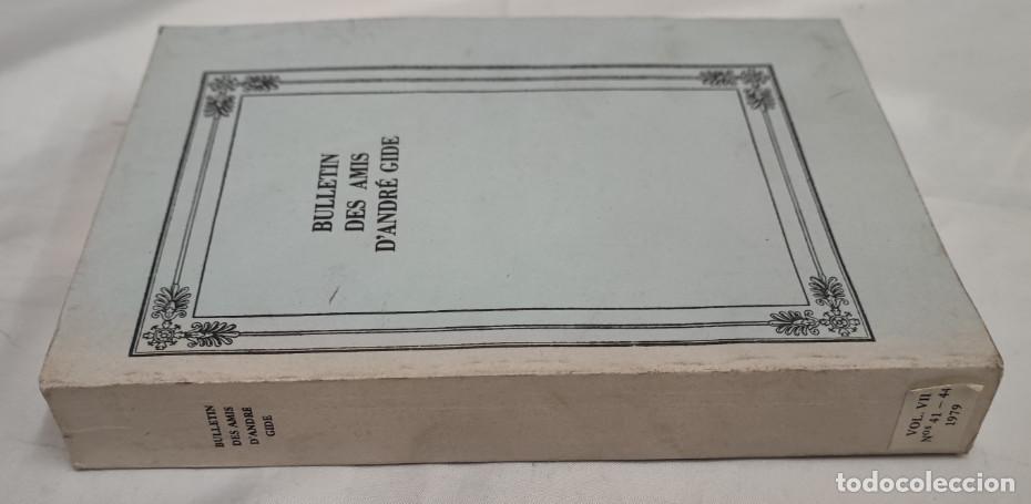 Libros de segunda mano: BULLETIN DES AMIS D'ANDR&Eacute; GIDE, VOL. VII N&ordm; 41 42 43 Y 44, 1979, LIVRE, LIBRO EN FRANCES