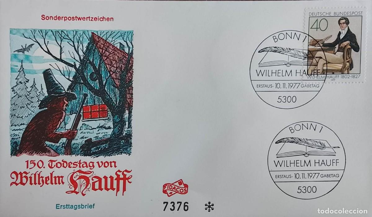 Libros de segunda mano: TS) 1977 GERMANY, FDC,CENTENARY OF THE DEATH OF THE FABULIST WILHELM HAUFF,XF.
