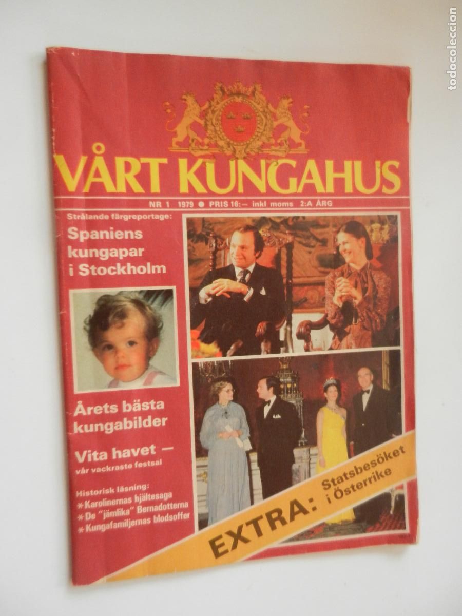 Libros de segunda mano: VART KUNGAHUS N&ordm; 1- 1979 -El nacimiento del pr&iacute;ncipe Carlos Felipe-La reforma de la ley de sucesi&oacute;N