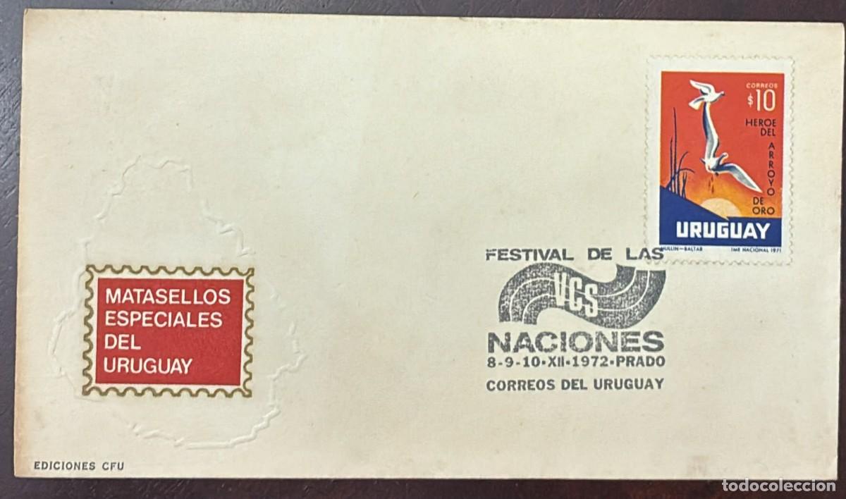 Libros de segunda mano: TS) 1972 URUGUAY,FESTIVAL OF NATIONS,TRIBUTE TO DIONISIO DIAZ HERO OF ARROYO DE ORO WHO DIED AT THE