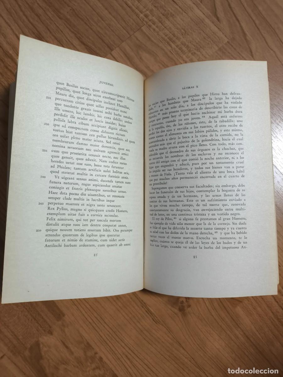 Libros de segunda mano: S&aacute;tiras de D&eacute;cimo Junio Juvenal, colecci&oacute;n biling&uuml;e (lat&iacute;n-esp - Foto 4