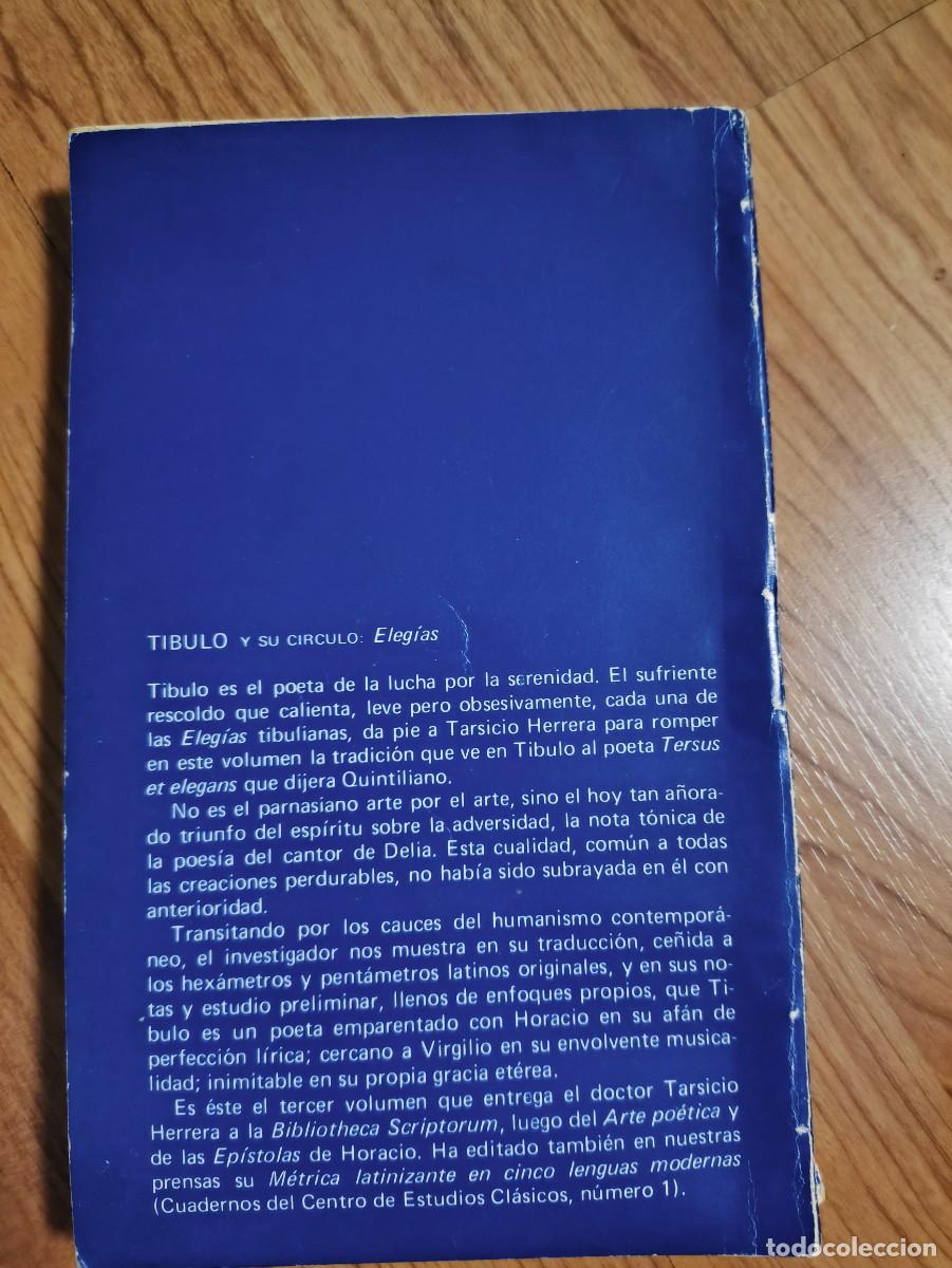 Libros de segunda mano: &rdquo;Tibulo y su c&iacute;rculo: Eleg&iacute;as (Libros I - III)&rdquo; - Foto 2