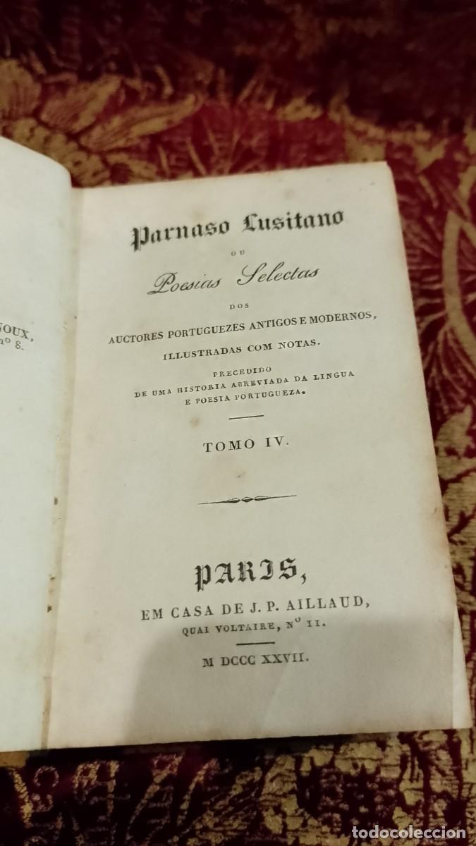 Libros de segunda mano: Parnaso Lusitano ou Poesias Selectas 1827 Tomo IV