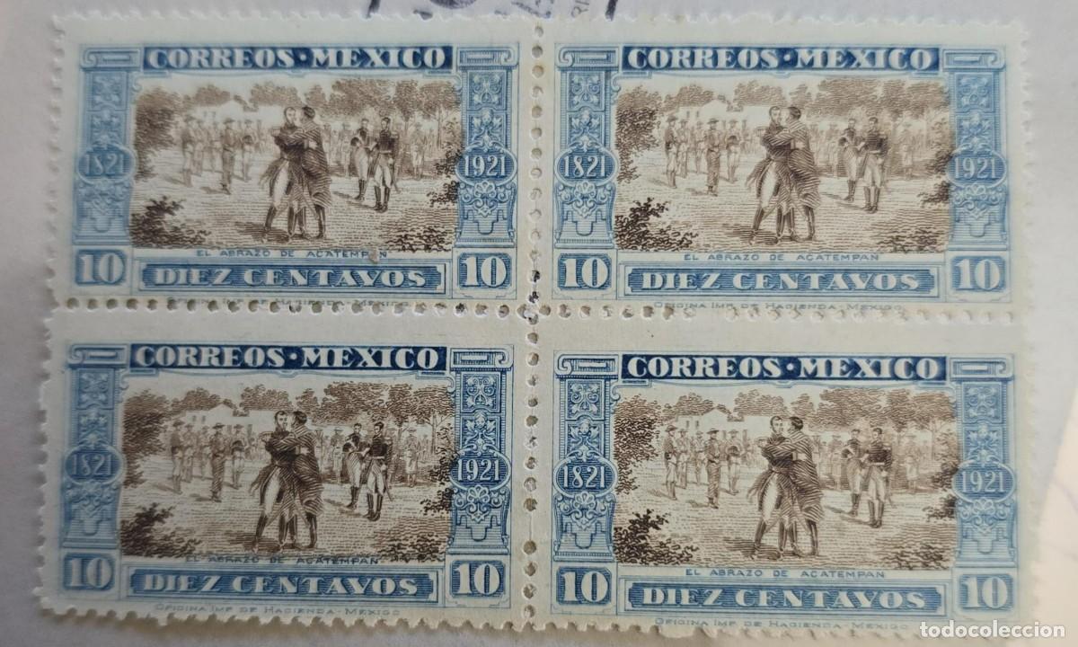 Libri di seconda mano: MI) 1921 MEXICO, BLOCK OF 4,EMBRACE OF ACATEMPAN, SCOTT #632,MINT.