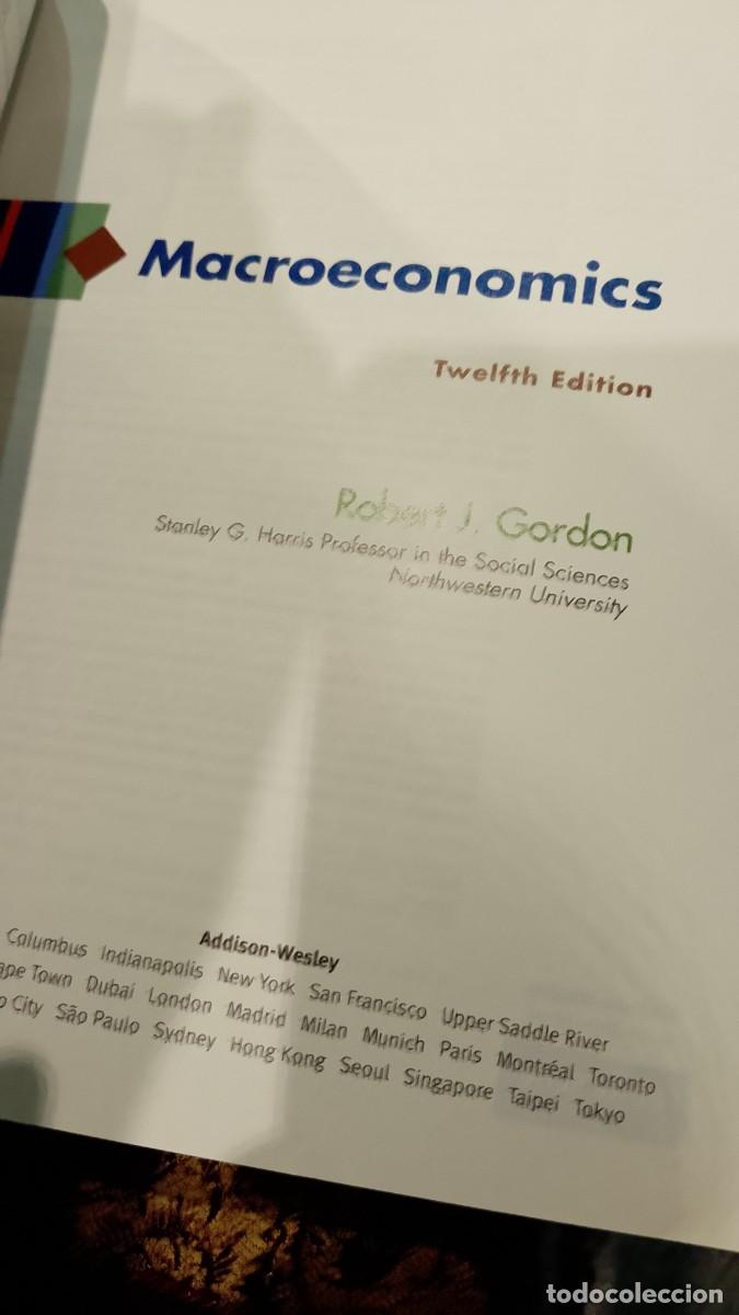 Libros de segunda mano: Macroeconomics - Robert J. Gordon - Foto 6