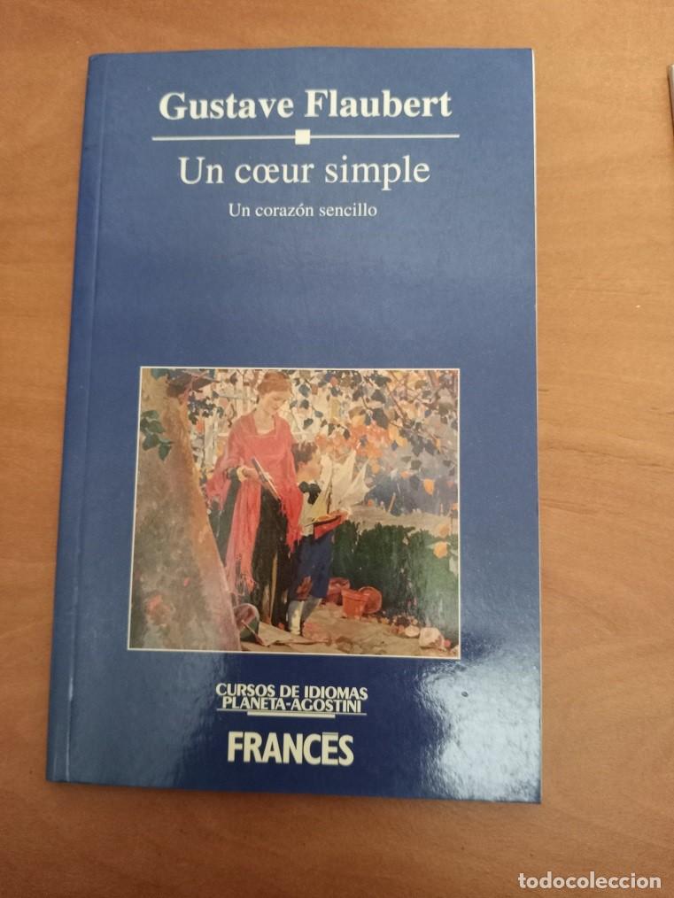 Libros de segunda mano: un coeur simple un corazon sencillo-gustave flaubert-cursos de idiomas planeta agostini frances