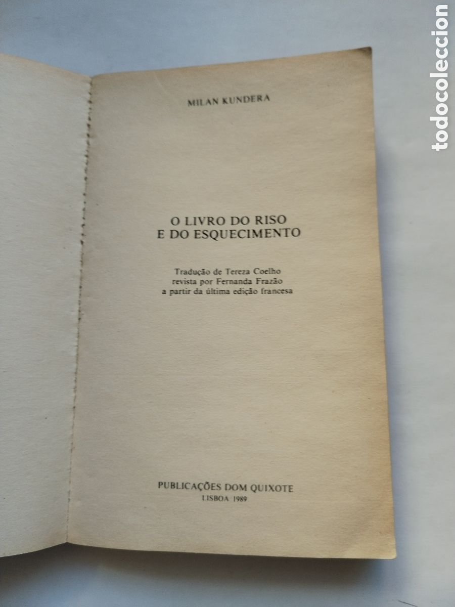 Libros de segunda mano: O LIBRO DO RISO E DO ESQUECIMENTO/MIL&Aacute;N KUNDERA - Foto 2